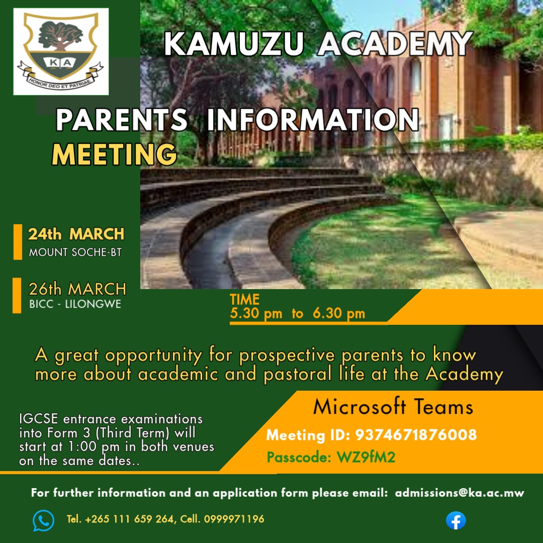 Parents Information Meeting