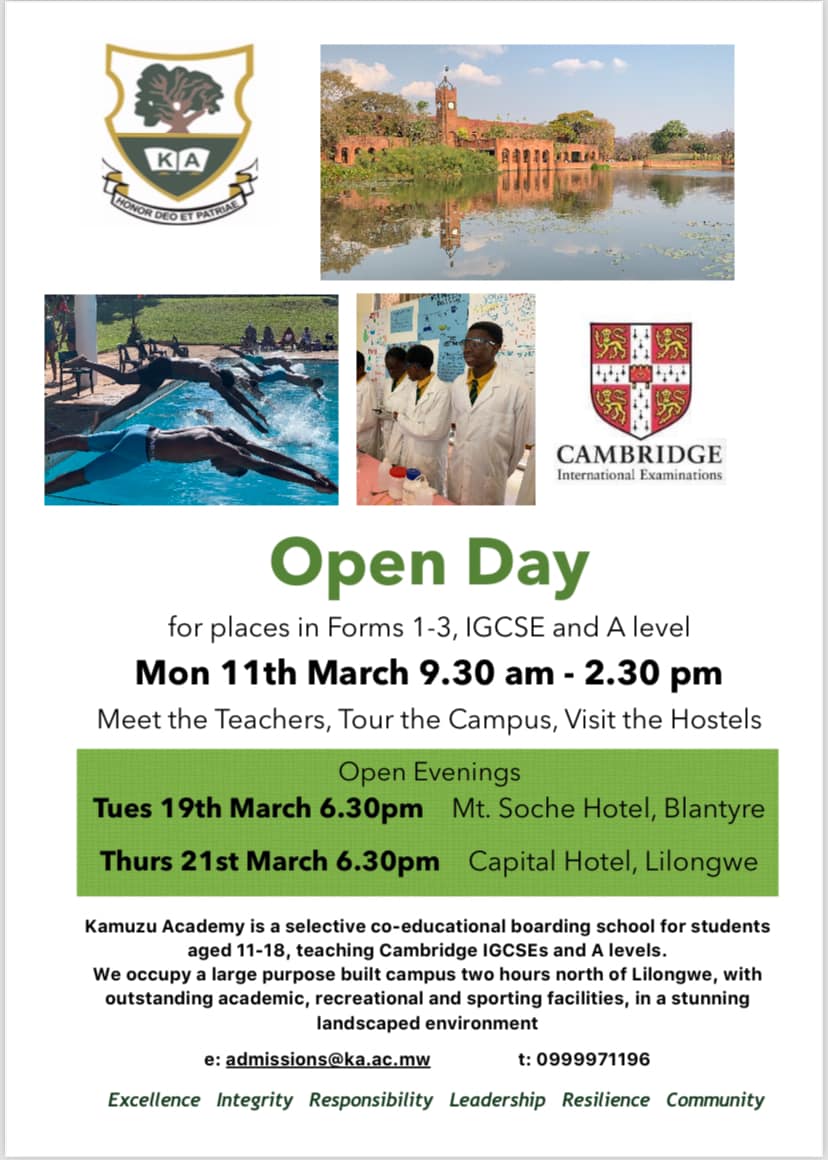 Open Day Forms 1-3, IGCSE and A levels
